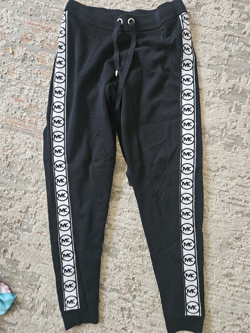Michael Kors Black Logo-Trim Joggers